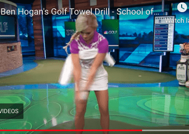 golf towel drill