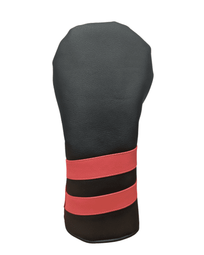 black and red striped head cover
