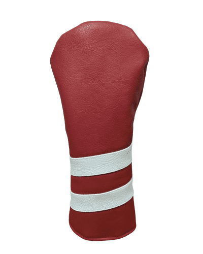 Red and White striped head cover