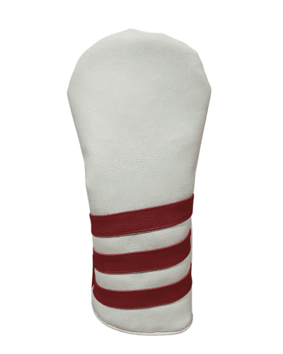 White and Red striped head cover