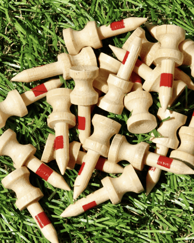 Red Castle Bamboo Golf Tee 32mm