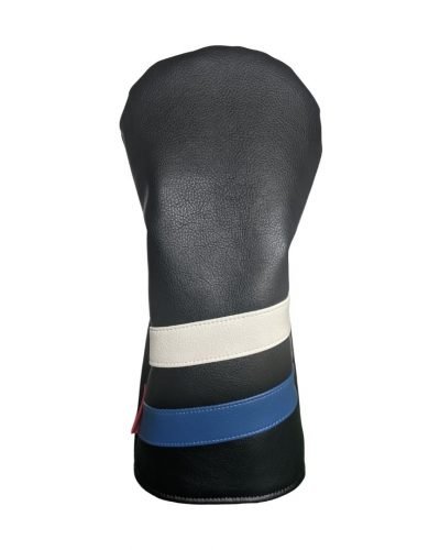 black with white and blue stripe