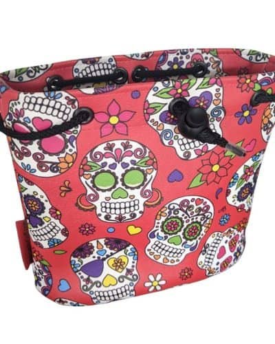 Red Sugar Skull Golf Valuables Pouch
