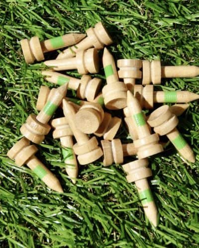 green castle bamboo golf tee 25mm
