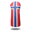 Norway flag head cover