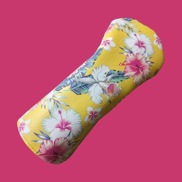 Yellow Botanical driver head cover