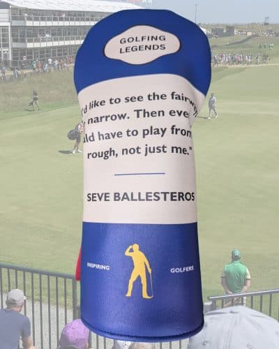 Seve Ballesteros quote head cover